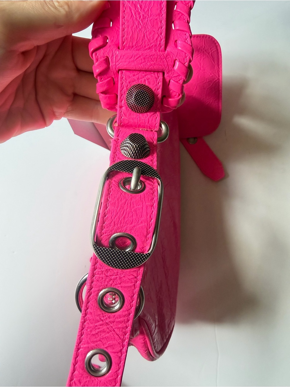 Balenciaga Cagole XS Shoulder Bag Hit Pink - Picture 7 of 11